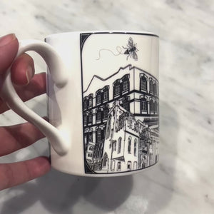 Manchester Landmarks themed mug